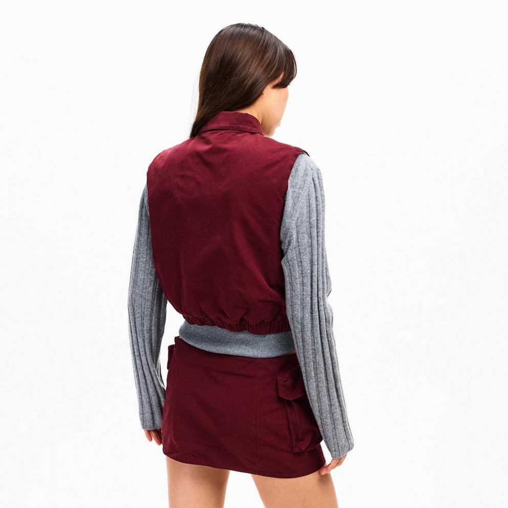 Miu Miu Washed Poplin Vest