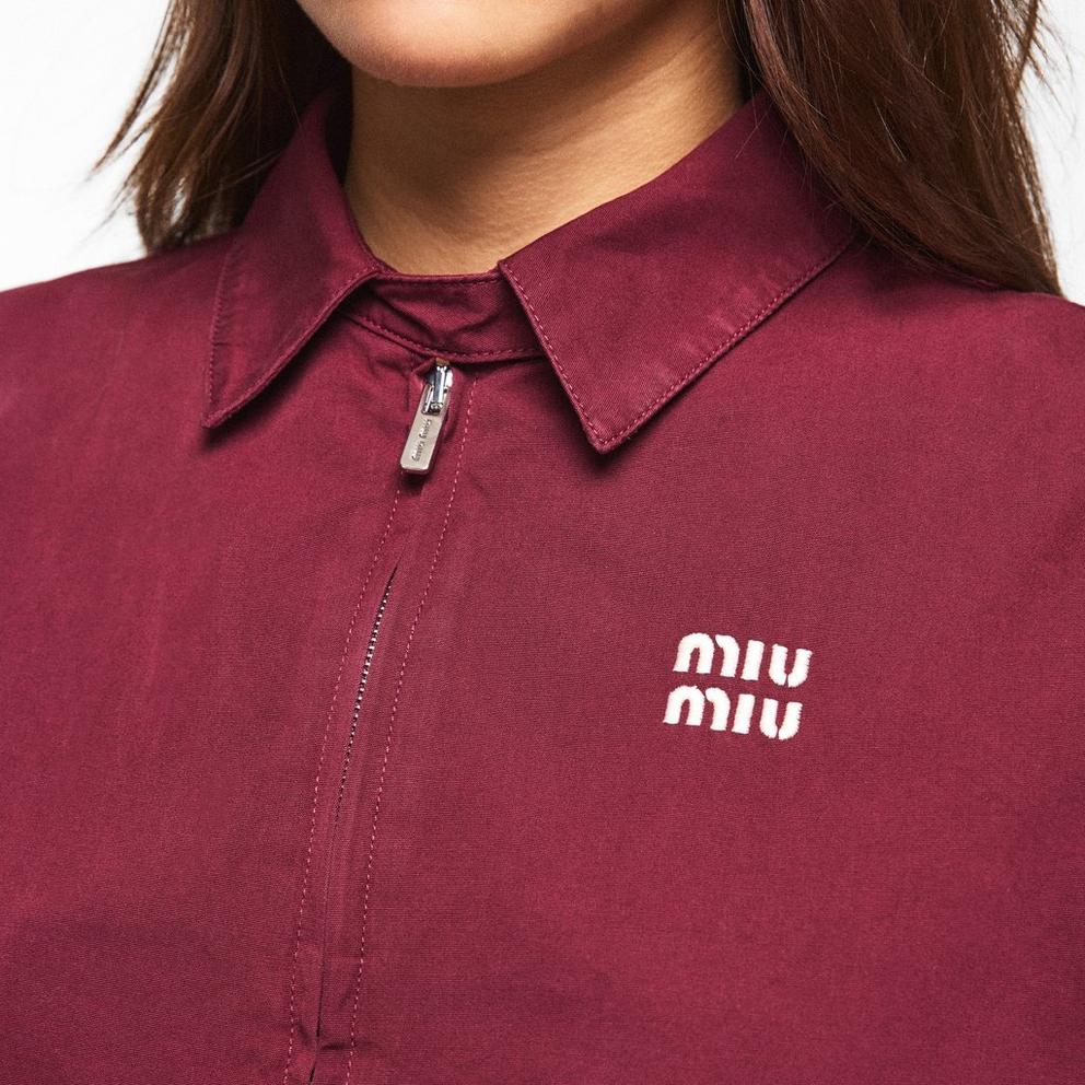 Miu Miu Washed Poplin Vest