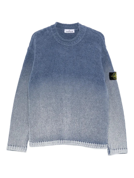 Stone Island ombre-effect crew-neck sweater