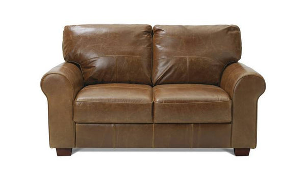 Argos Home Salisbury Leather 2 Seater Sofa - Tan