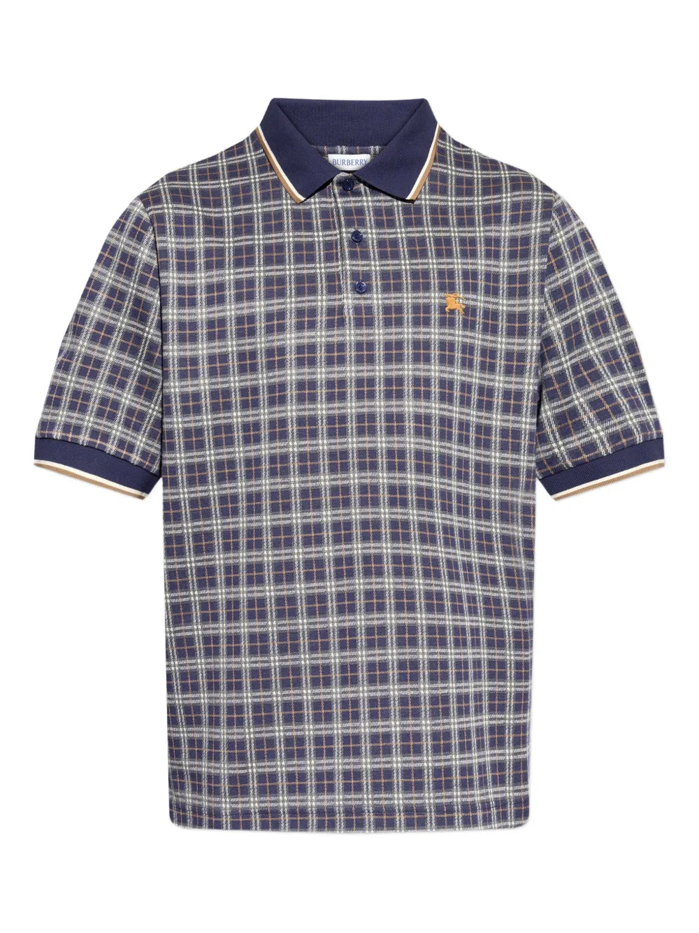 Burberry Pelham check-pattern logo-detail polo shirt