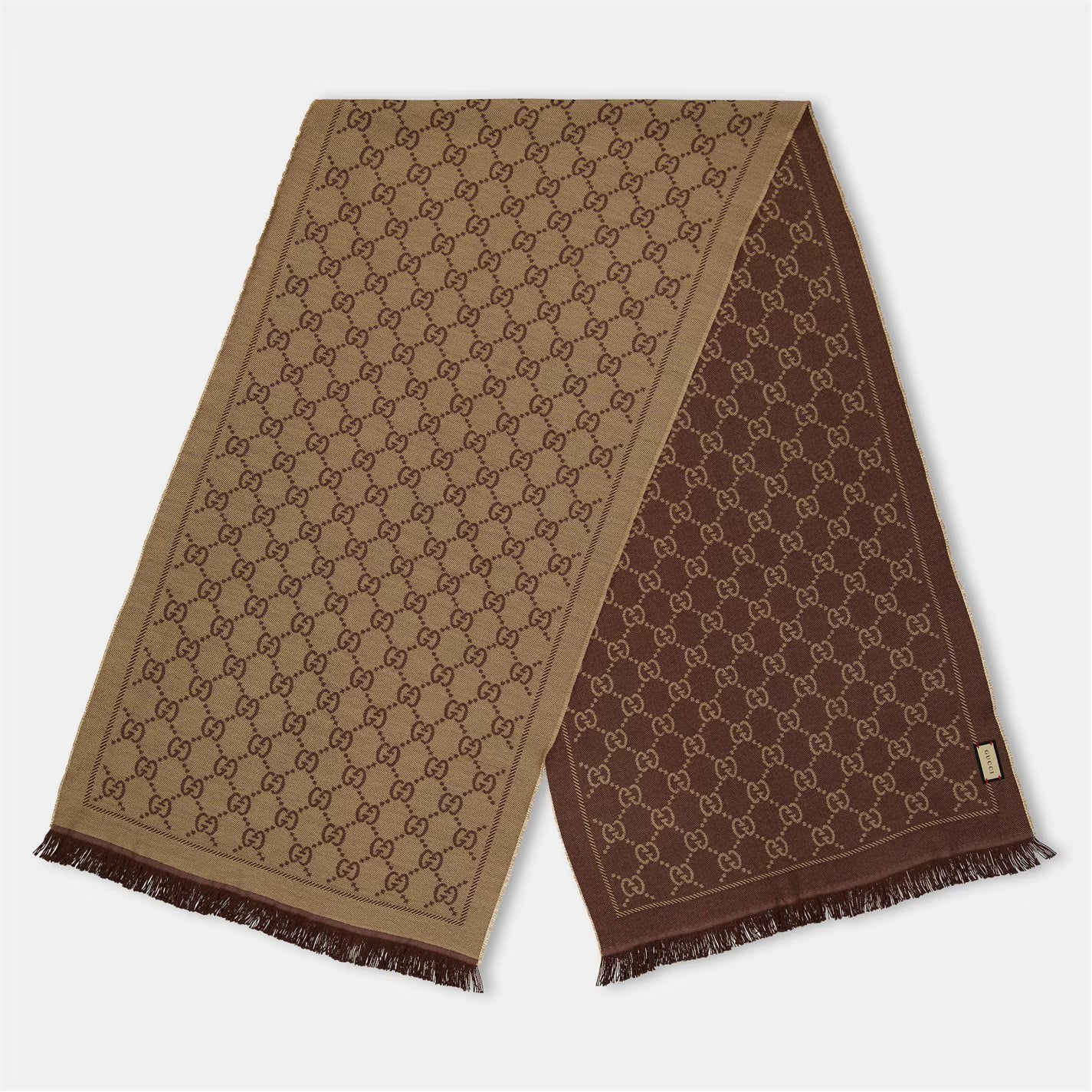 Women's GG Logo Wool Scarf