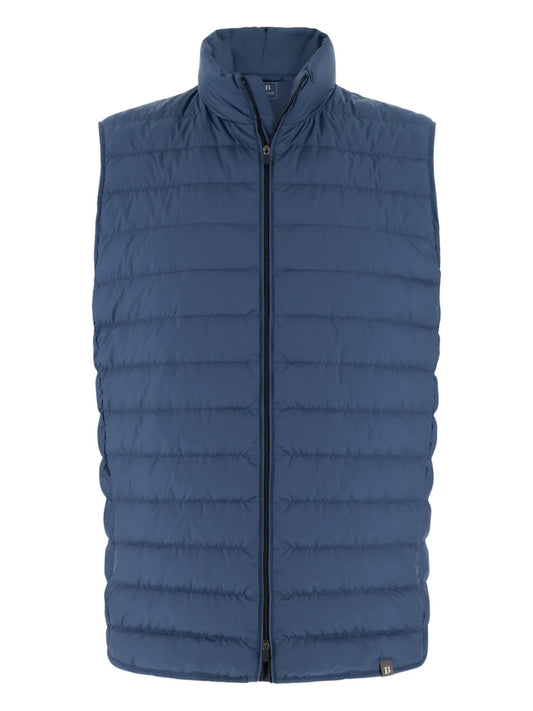Boggi Milano padded logo patch gilet