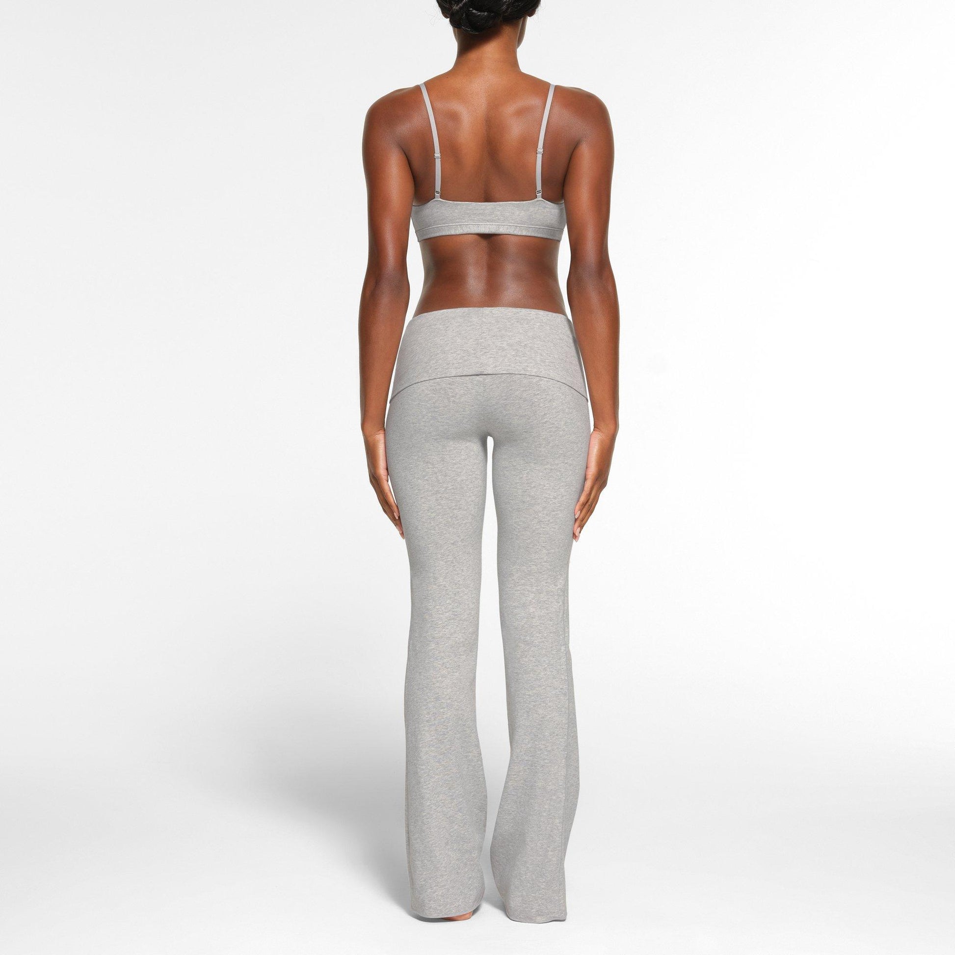 SKIMS Womens Cotton Jersey Foldover Pant