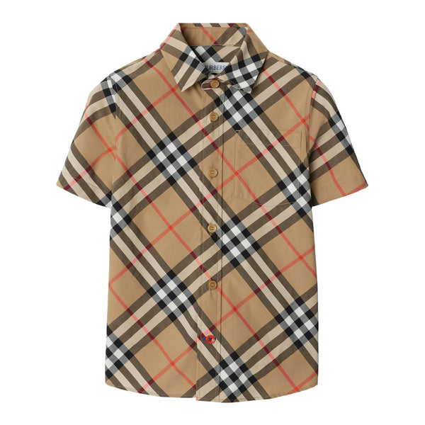 Juniors' Burberry Check Cotton Owen Shirt