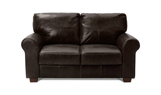 Argos Home Salisbury Leather 2 Seater Sofa - Chocolate