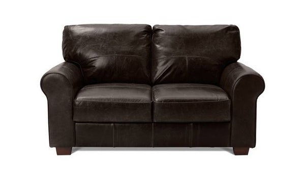 Argos Home Salisbury Leather 2 Seater Sofa - Chocolate