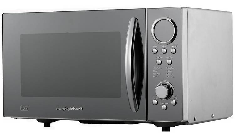 Morphy Richards 900W Standard Microwave - Silver