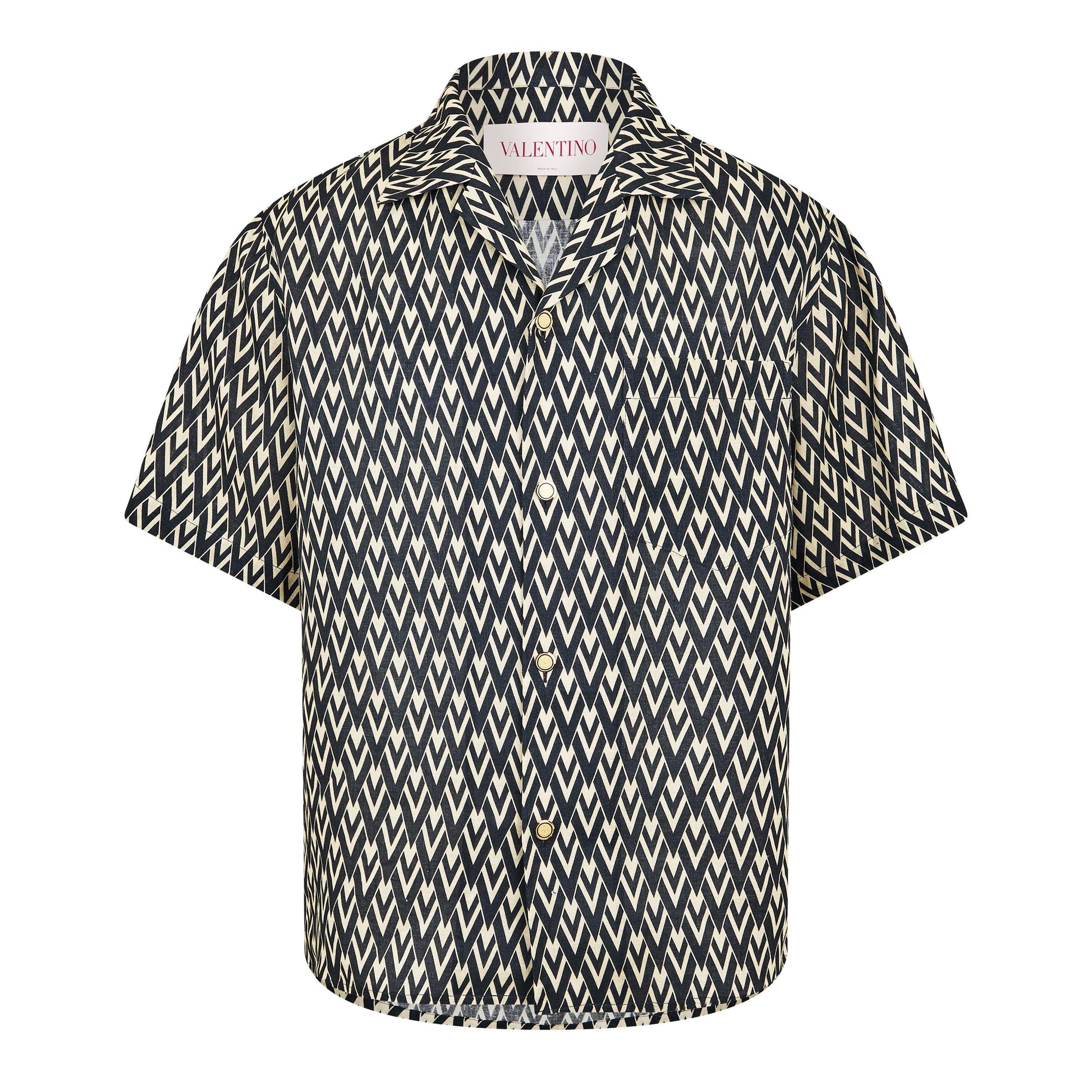 Valentino Linen Bowling Shirt