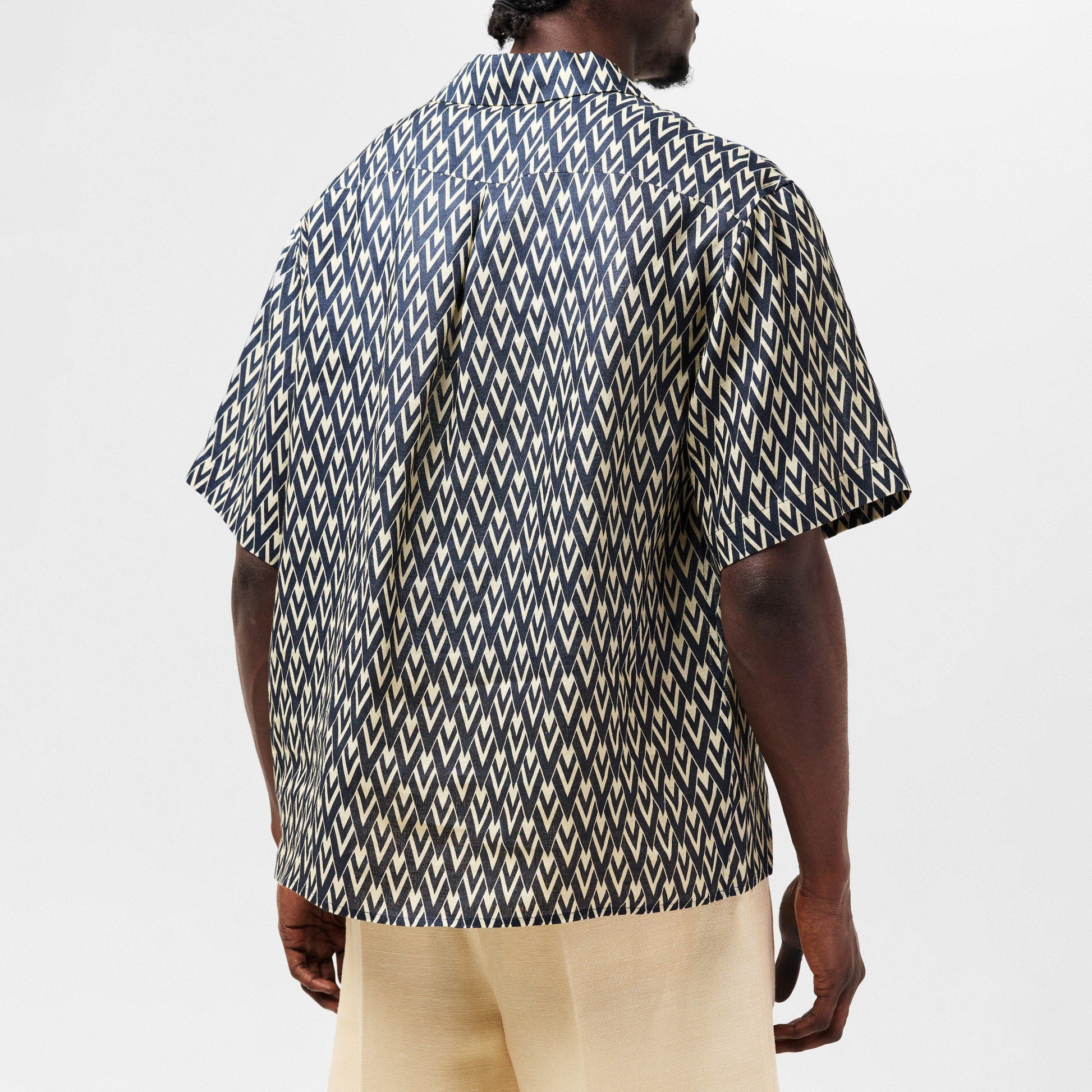 Valentino Linen Bowling Shirt