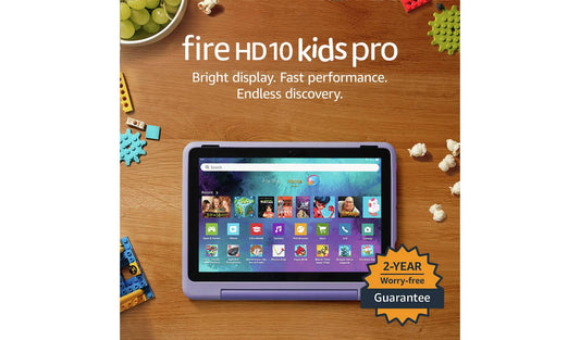 Amazon Fire HD 10 Kids Pro Tablet for 6-12 10.1in 32GB Purple