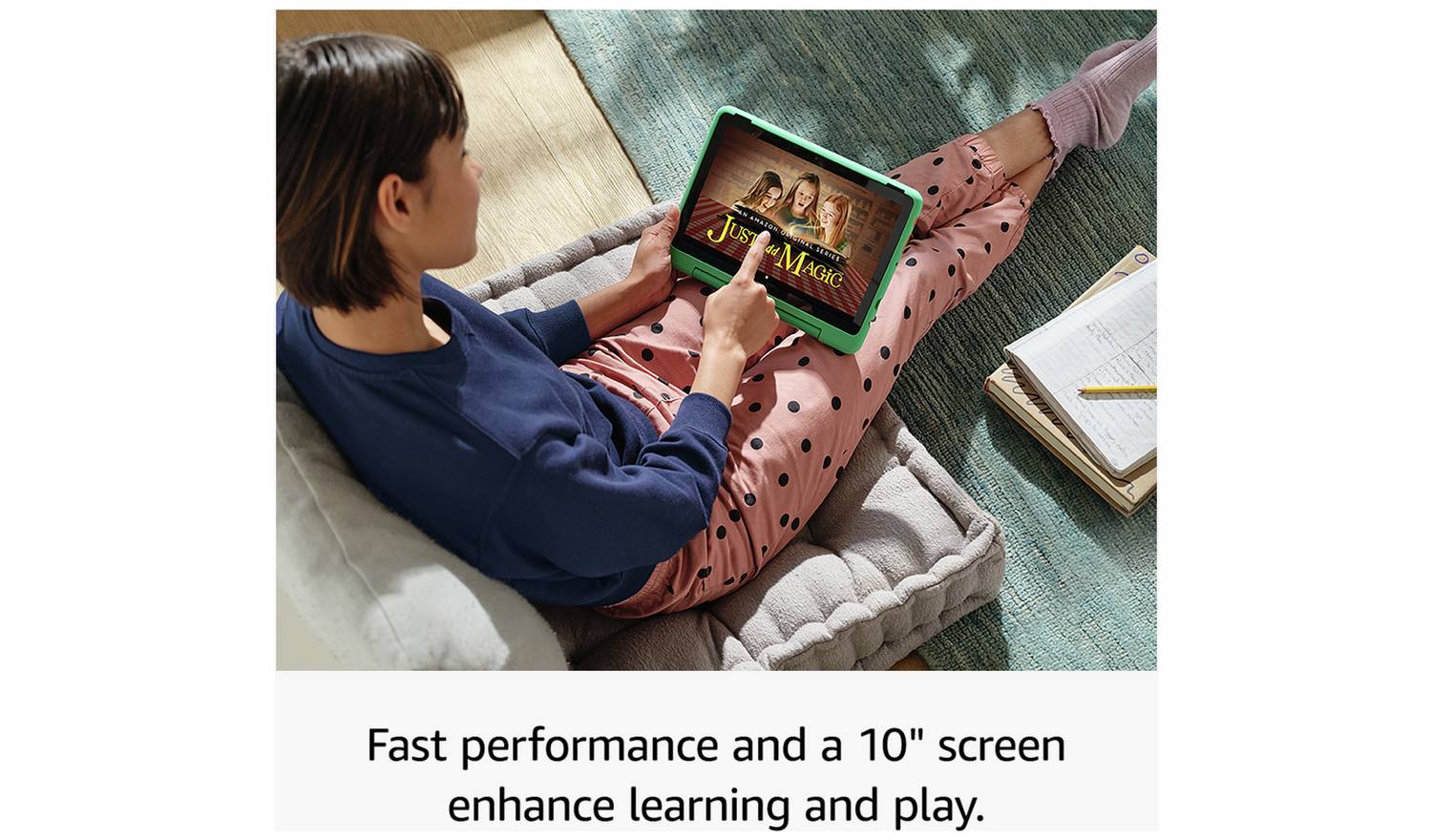 Amazon Fire HD 10 Kids Pro Tablet for 6-12 10.1in 32GB Purple