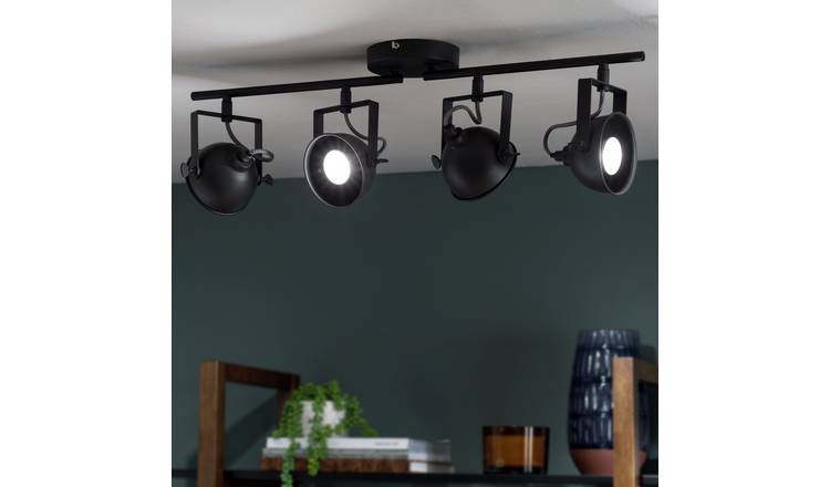Argos Home Loft Living 4 Light Spotlight - Dark Grey