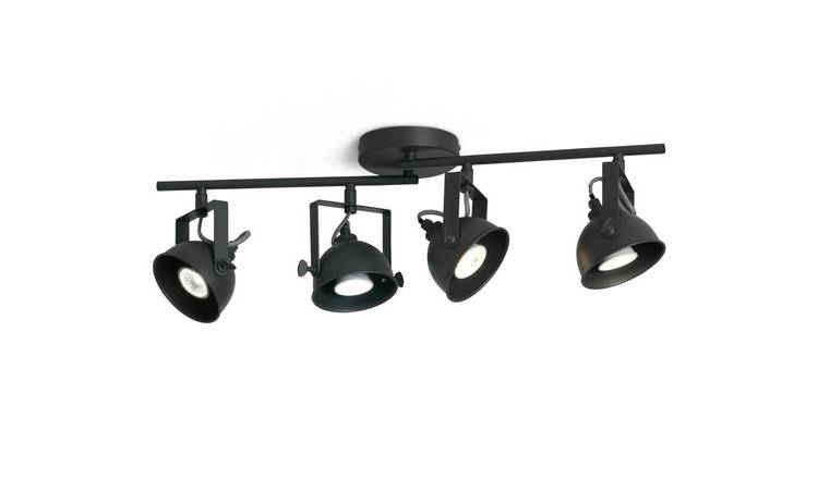 Argos Home Loft Living 4 Light Spotlight - Dark Grey