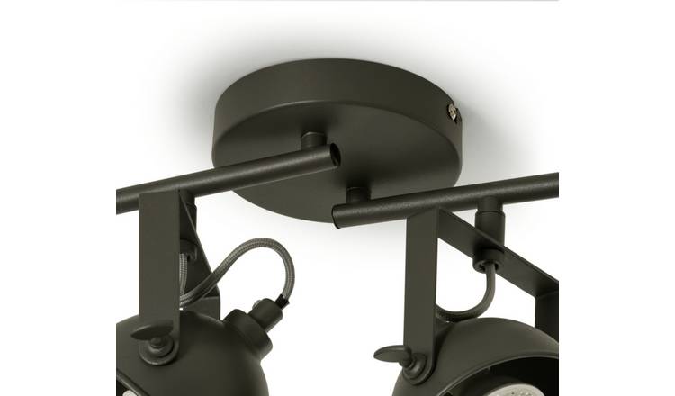 Argos Home Loft Living 4 Light Spotlight - Dark Grey