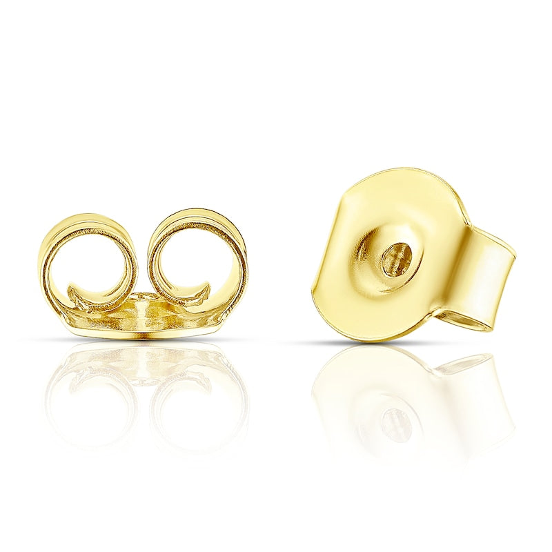 9ct Yellow Gold Diamond Illusion Set Soltaire Stud Earrings