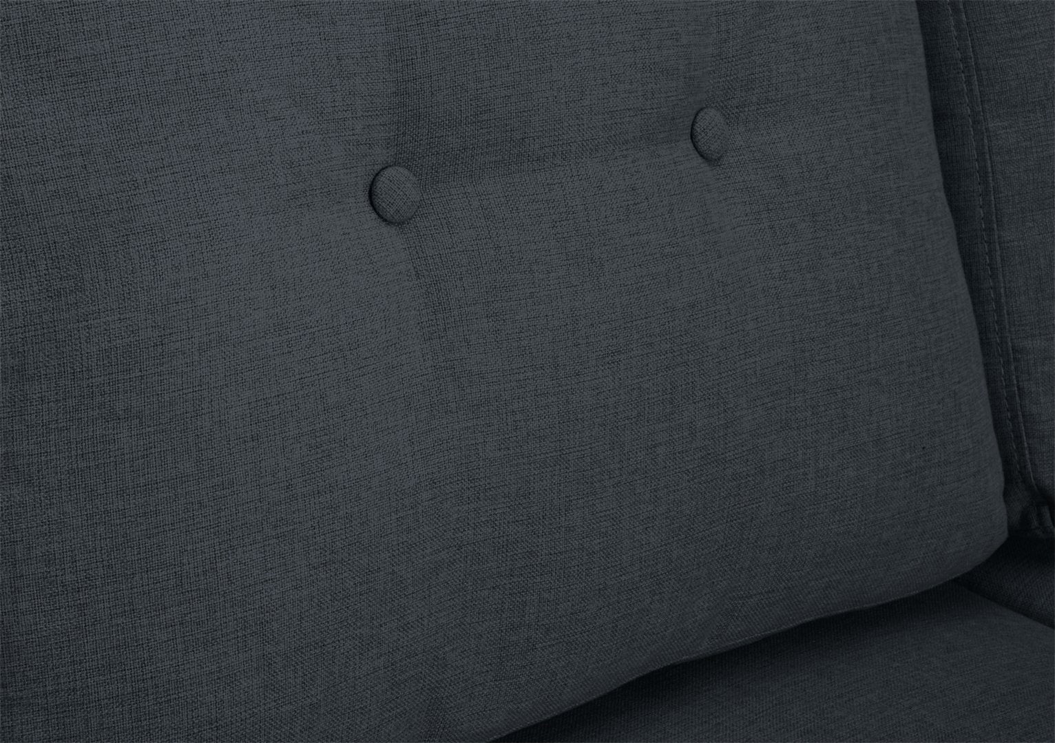 Habitat Joshua Fabric 3 Seater Sofa - Charcoal