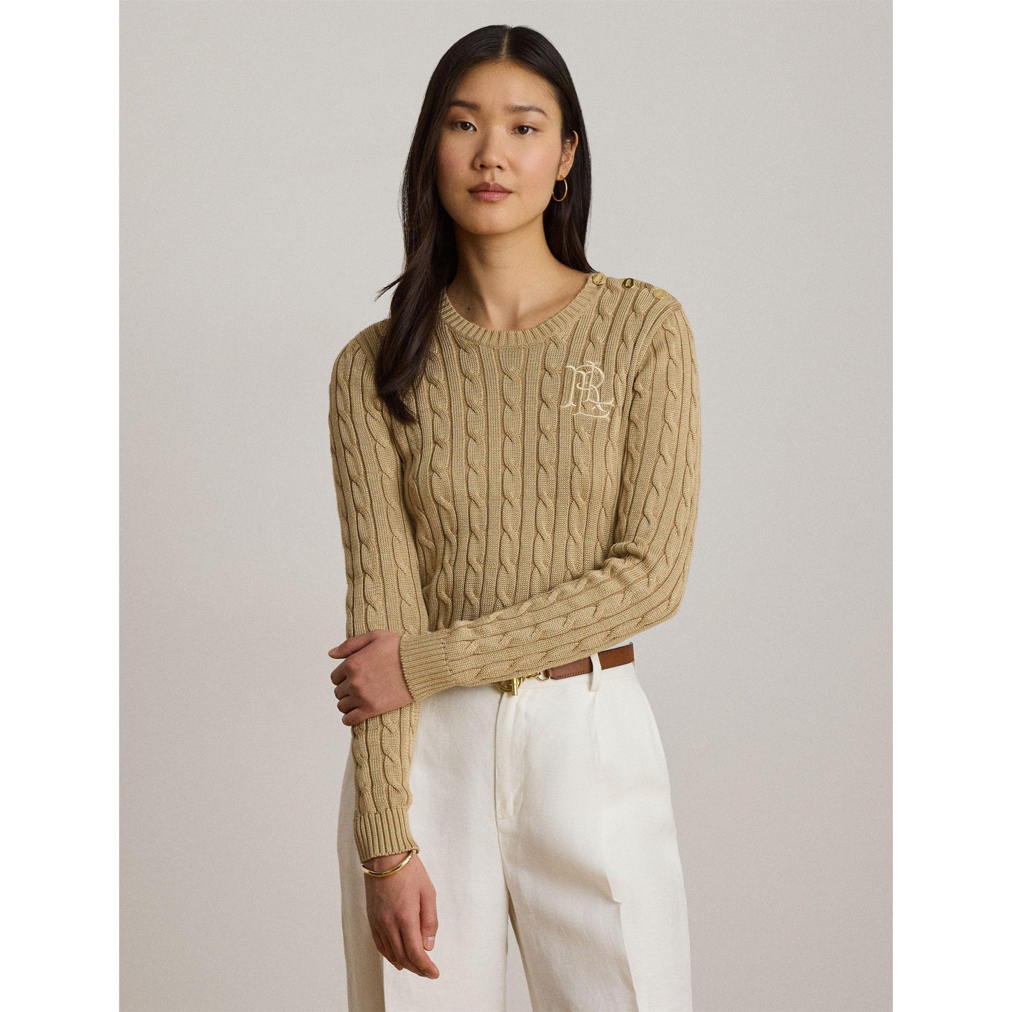 Lauren by Ralph Lauren Women's Cable Knit Jumper