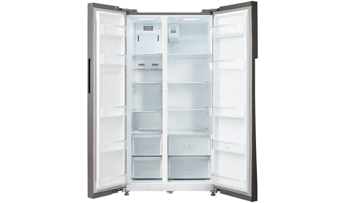 Bush MESBSX23E American Fridge Freezer - Stainless Steel
