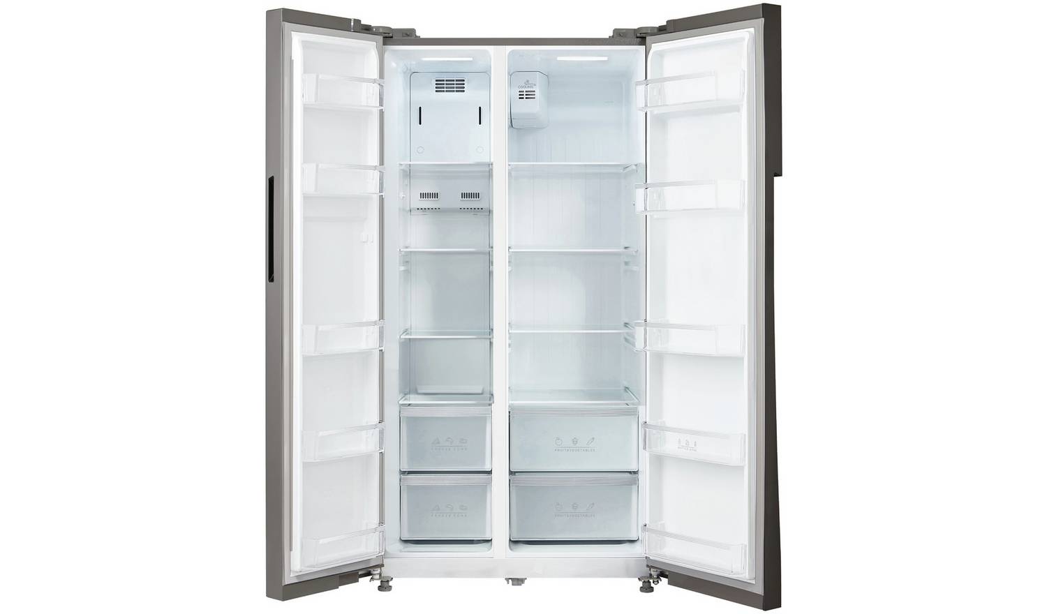 Bush MESBSX23E American Fridge Freezer - Stainless Steel