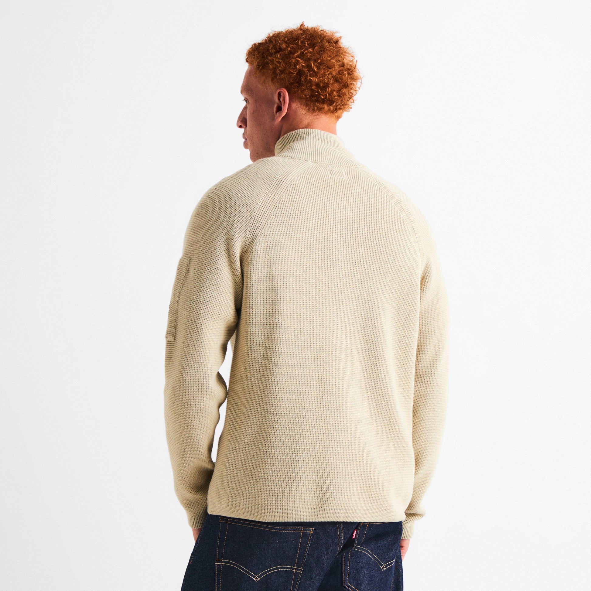 CP Company CP Waffle Zip Thru Sn64