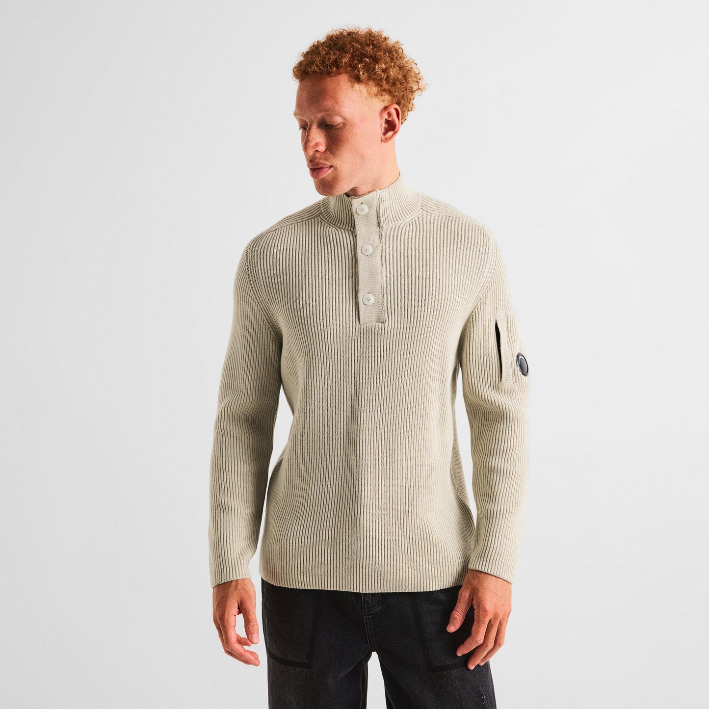 CP Company CP Rib Button Knit Sn64