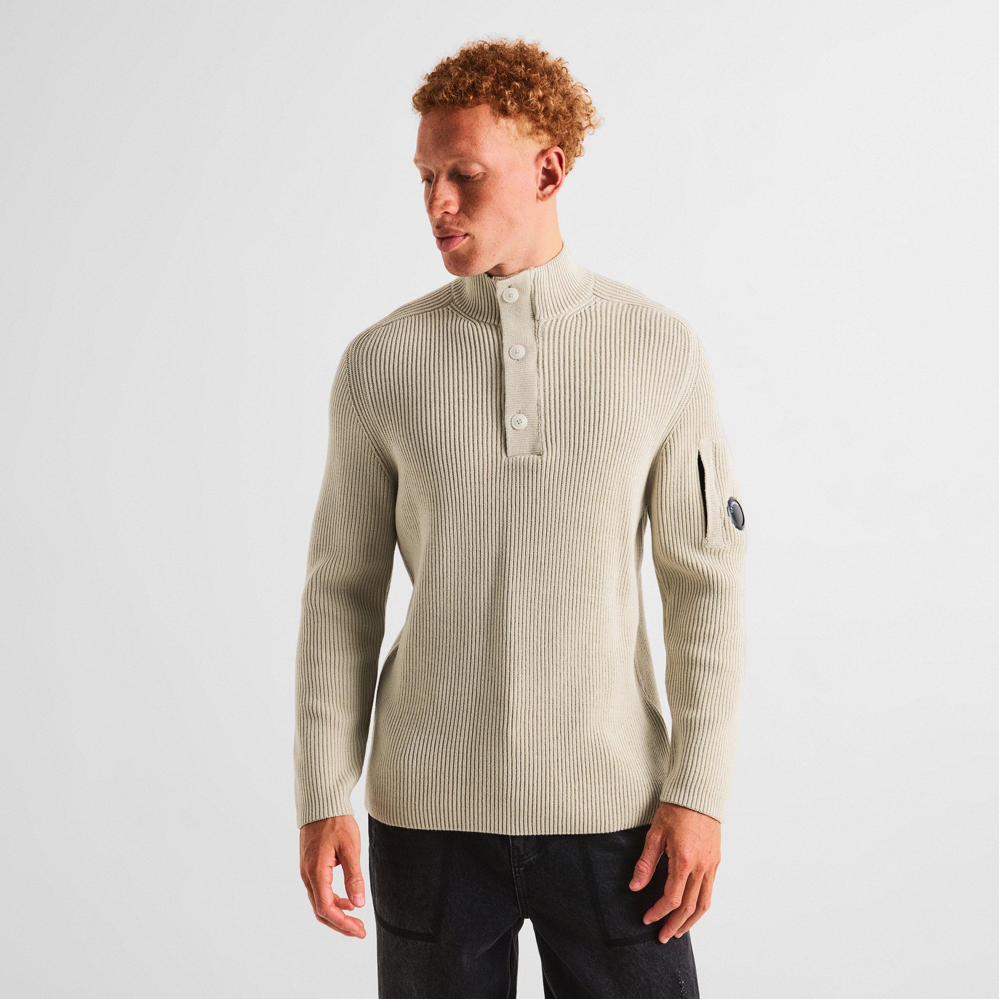 CP Company CP Rib Button Knit Sn64