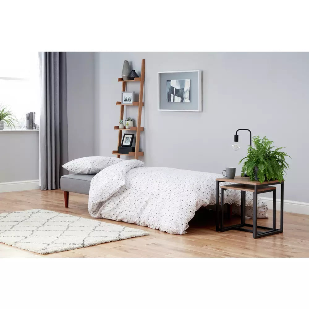 Habitat Odeon Fabric 2 Seater Clic Clac Sofa Bed - Grey