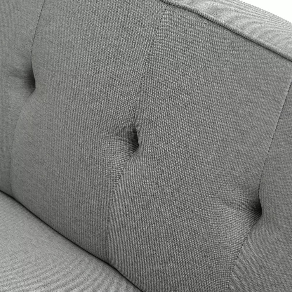 Habitat Odeon Fabric 2 Seater Clic Clac Sofa Bed - Grey