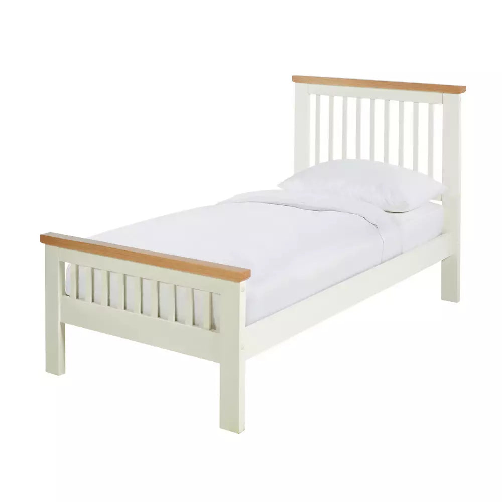 Argos Home Aubrey Single Wooden Bed Frame - Two Tone