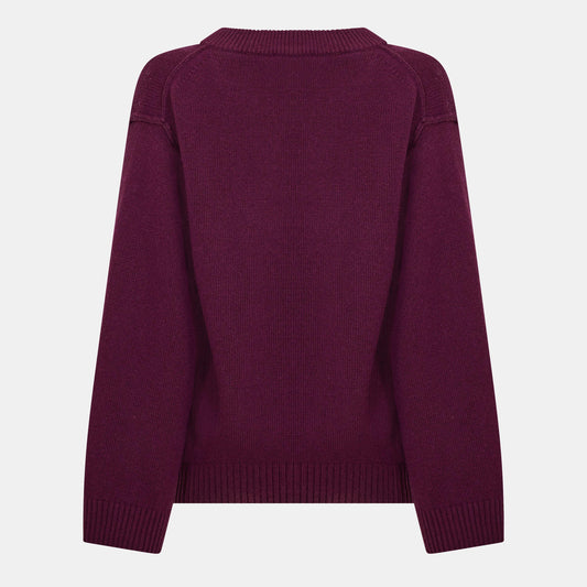 Ganni Women's Wool Mix V-Neck Jumper