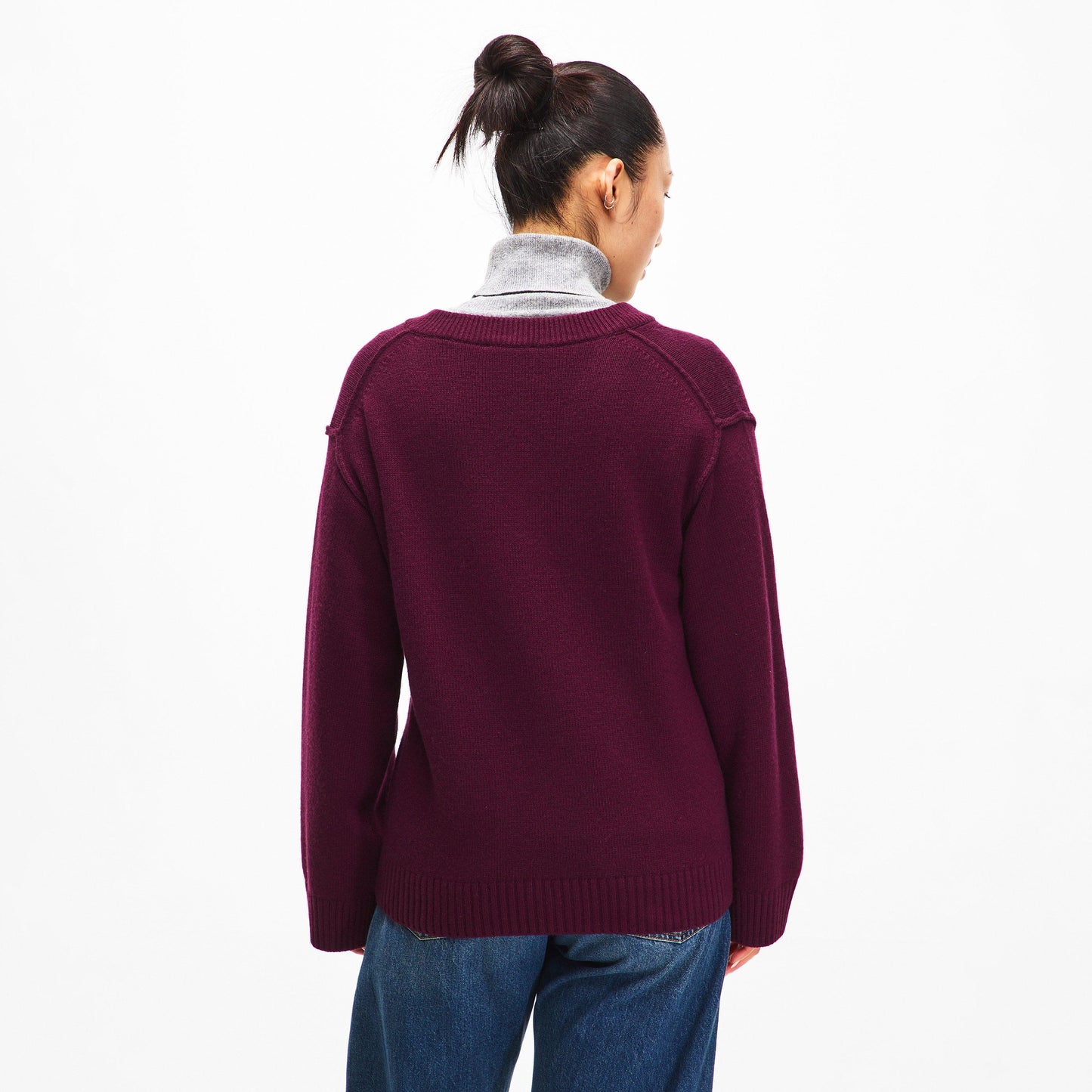 Ganni Women's Wool Mix V-Neck Jumper