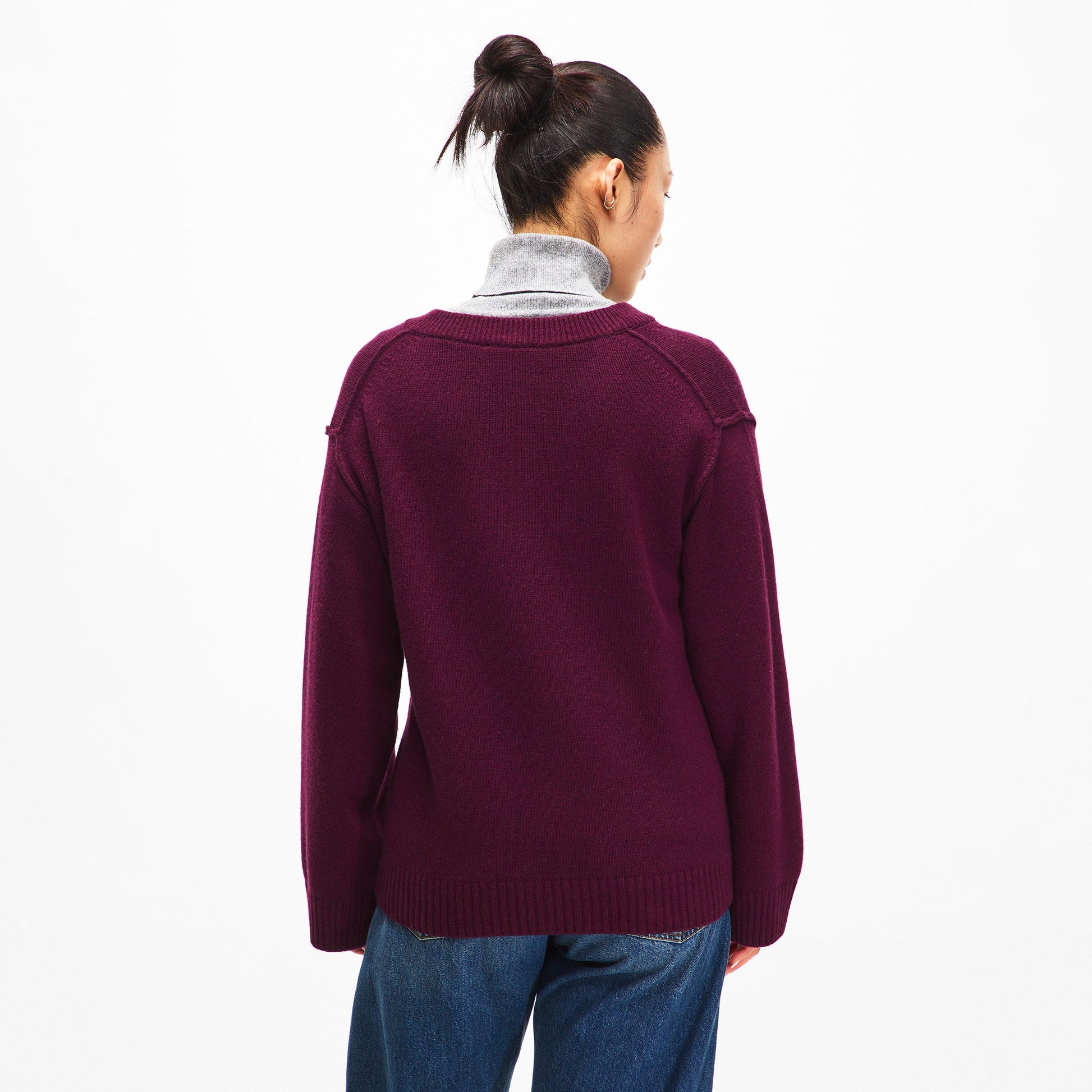 Ganni Women's Wool Mix V-Neck Jumper
