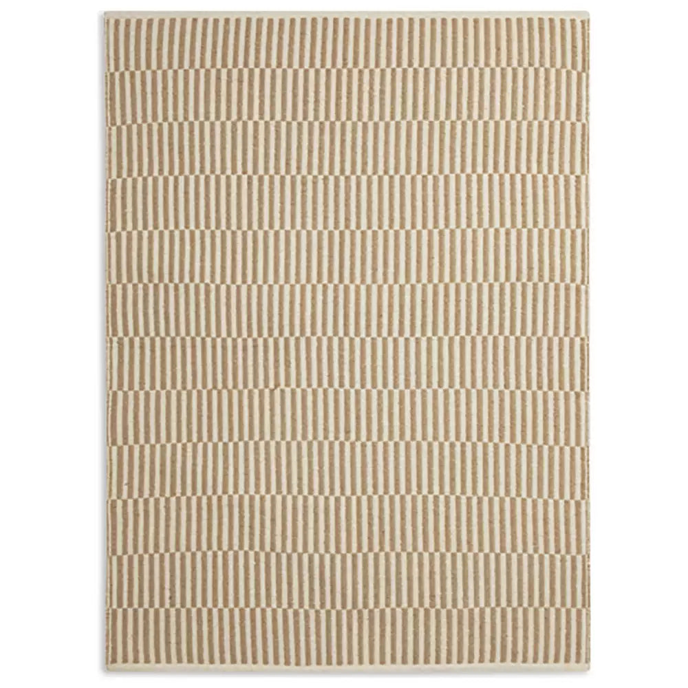 Habitat Modern Country Block Natural Flatweave Rug - 120x170