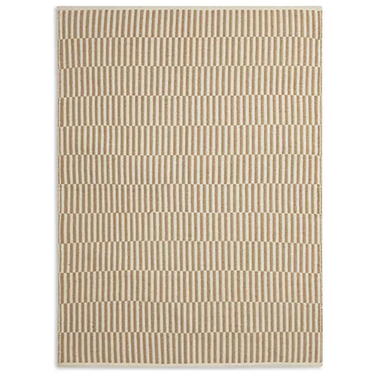 Habitat Modern Country Block Natural Flatweave Rug - 120x170