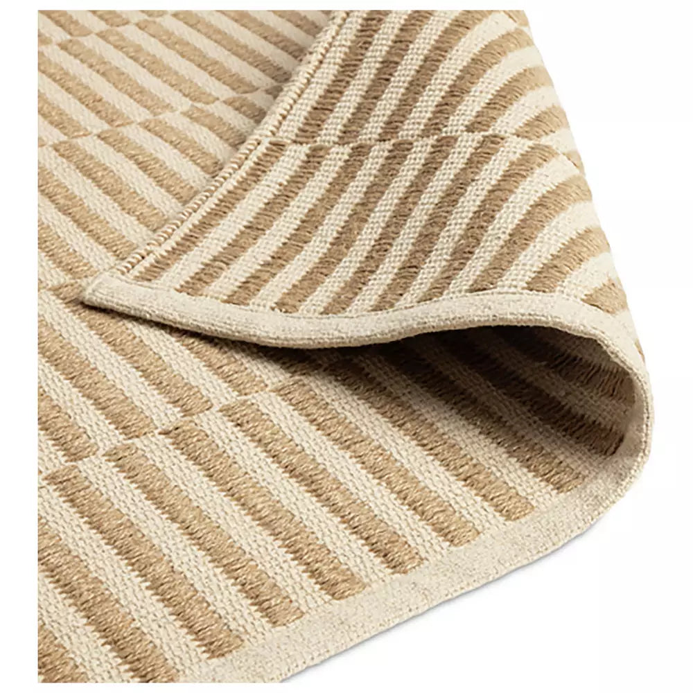 Habitat Modern Country Block Natural Flatweave Rug - 120x170