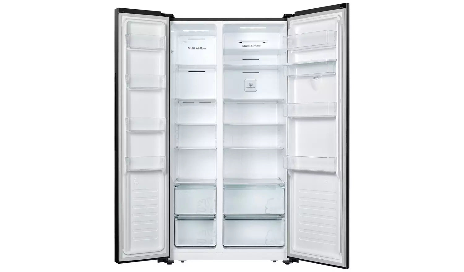 Fridgemaster MS91520DEB American Fridge Freezer - Black