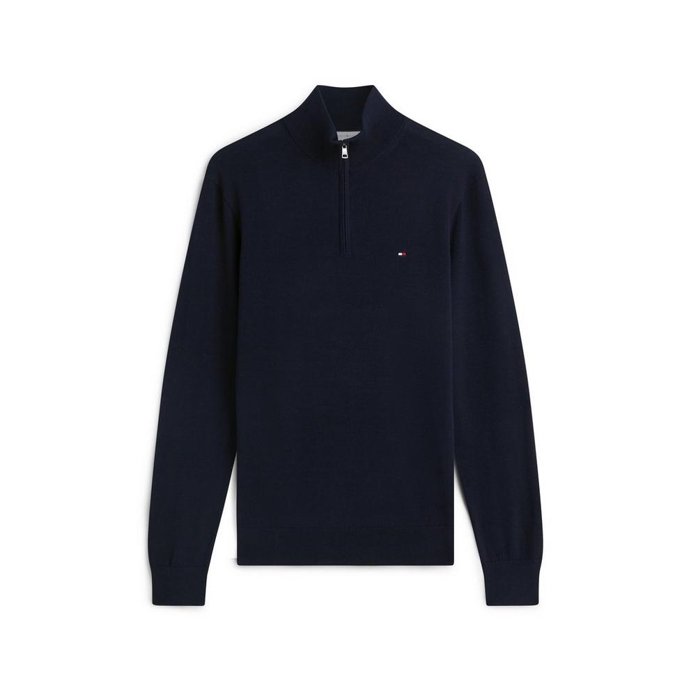 Tommy Hilfiger Essential Cotton Zip Mock