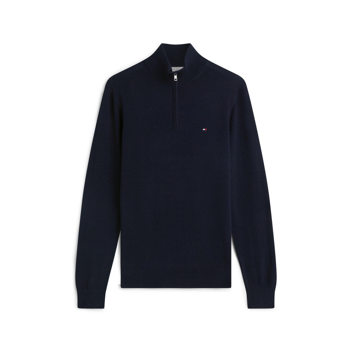 Tommy Hilfiger Essential Cotton Zip Mock
