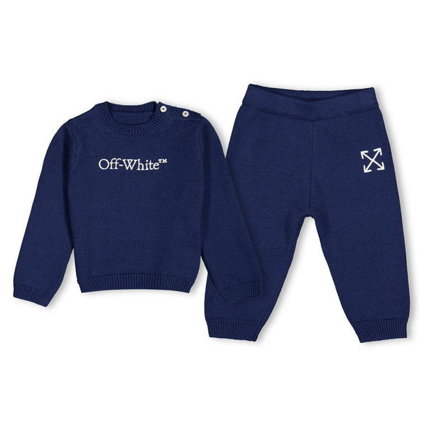 Off White Off Knitted Set In63