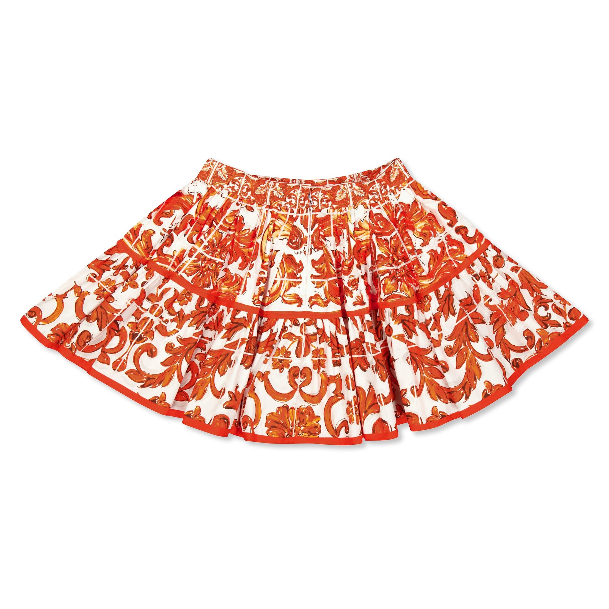 Dolce and Gabbana DG Printed Skirt Jn63