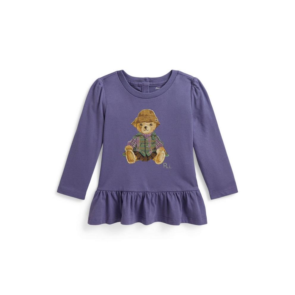 Polo Ralph Lauren Kids' Bear Long Sleeve T-Shirt