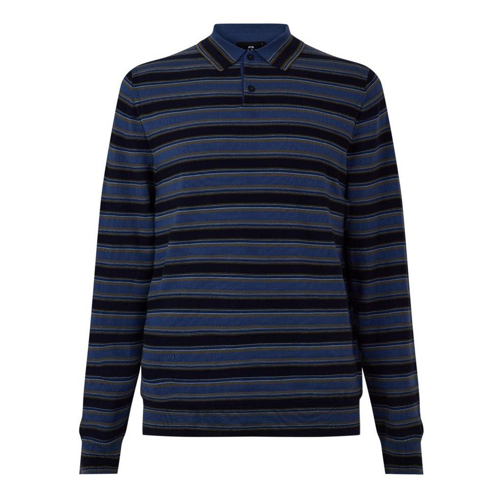 PS Paul Smith PS Stripe LS Knt Pol Sn64
