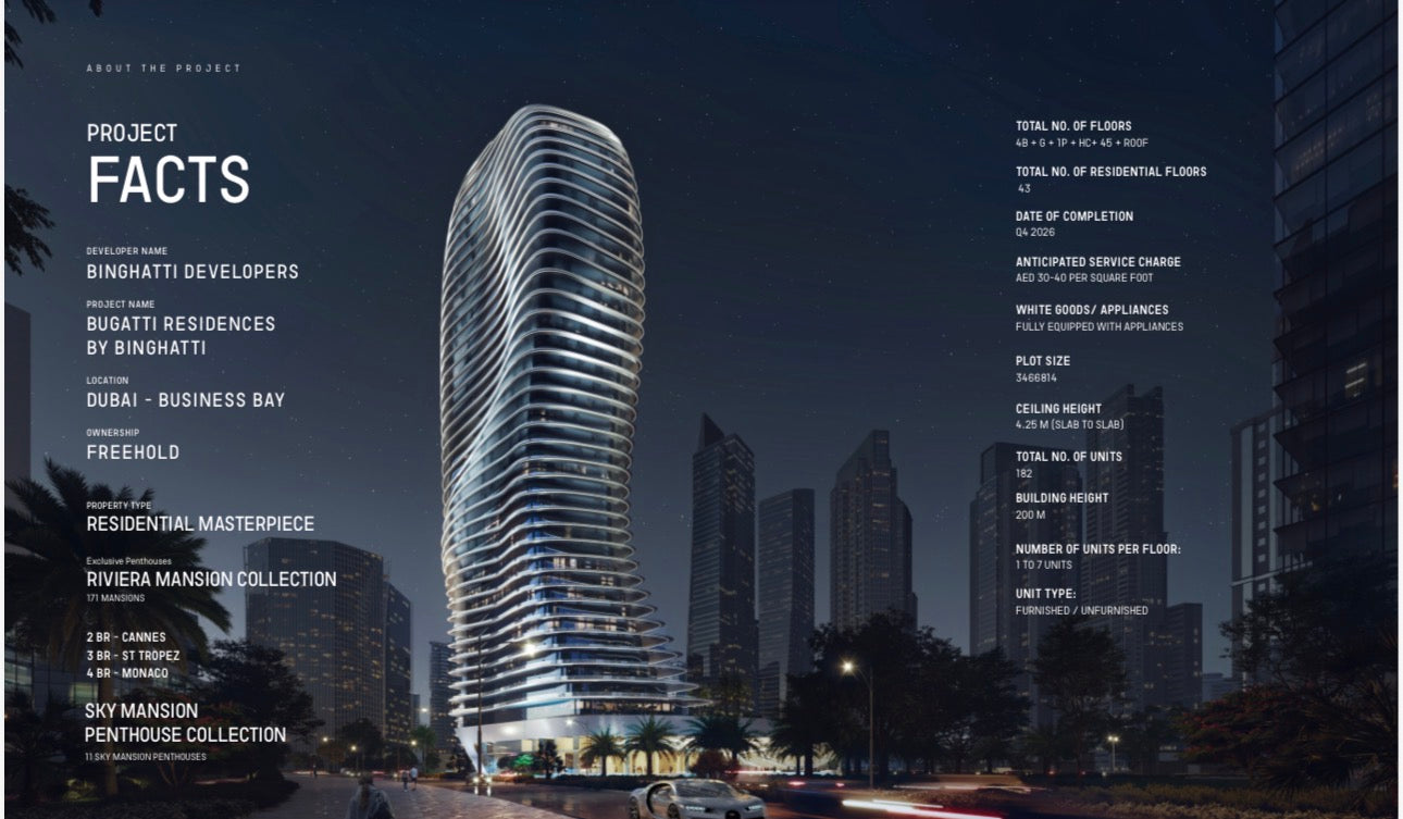 Bugatti Residences 2 — 8 Bedroom Ultra Luxury Sky Mansions | Penthouses—Residential Masterpiece Lifestyle