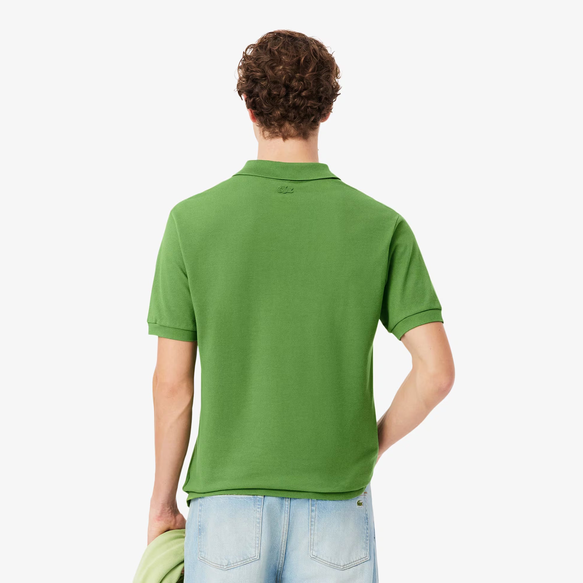 Classic Fit Embroidery Detail Petit Piqué Polo Shirt