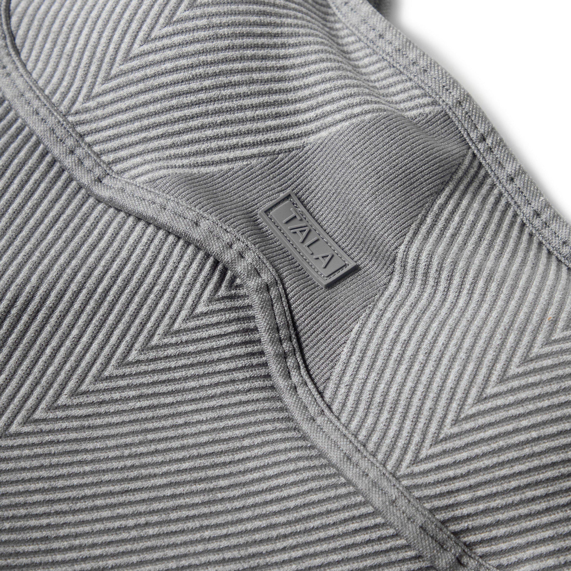 TALA SCULPT SEAMLESS CONTRAST RIB VEST VINTAGE GREY