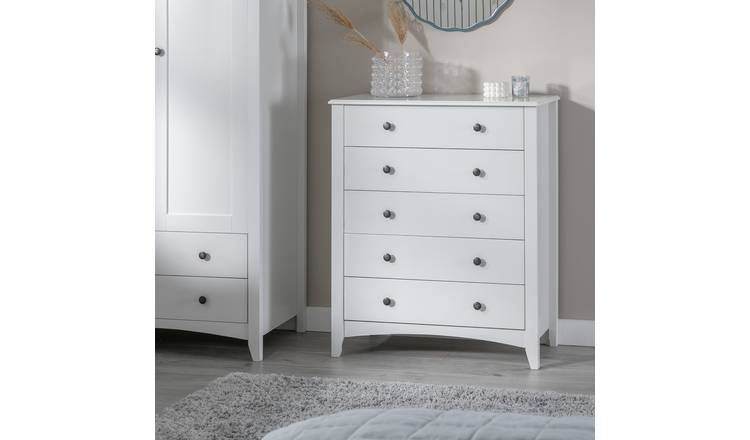 Habitat Minato 5 Drawer Chest - White
