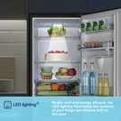 Fridgemaster MC55240DEB Freestanding Fridge Freezer - Black