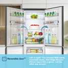 Fridgemaster MC55240DEB Freestanding Fridge Freezer - Black