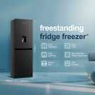 Fridgemaster MC55240DEB Freestanding Fridge Freezer - Black